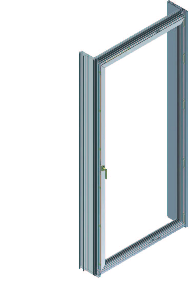 Hidden hinge opening system